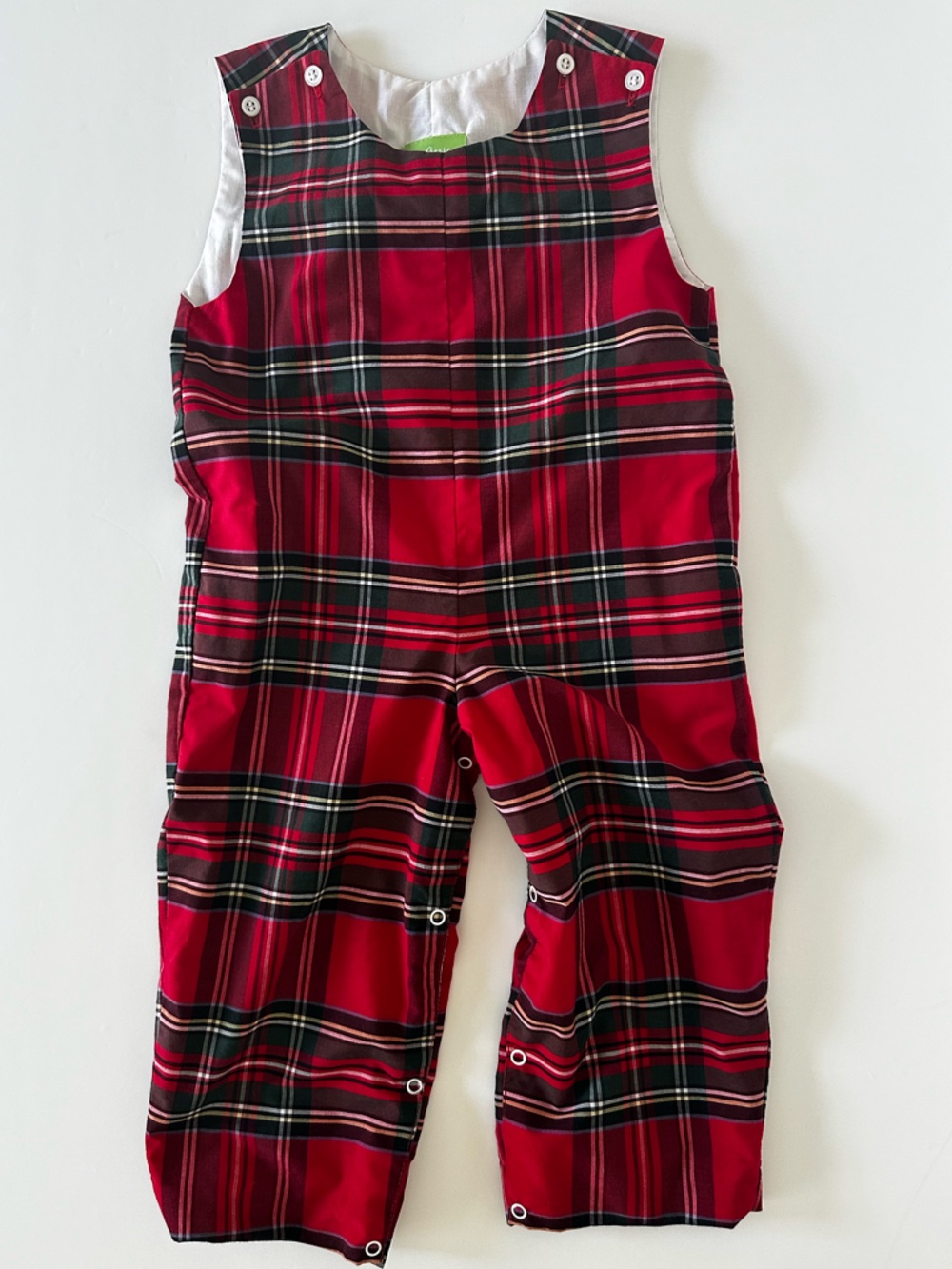 Classic Whimsy Tartan Romper Red Plaid Size 2T